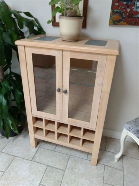 ikea drinks cabinet  wine rack solid ash  sturdy excellent