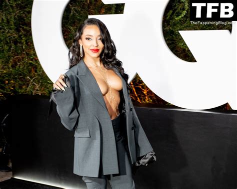 Tinashe Shows Off Her Tits At The 2022 Gq Men Of The Year Party 15