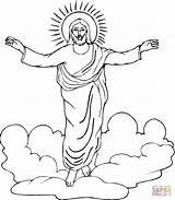 Coloring Jesus Resurrection Pages Printable Drawing Dot sketch template