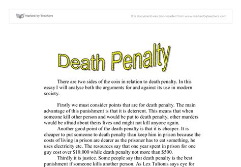 death penalty debate negative side capital punishment essay