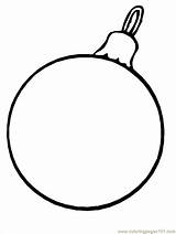 Coloring Christmas Ornament Pages Ornaments Popular sketch template
