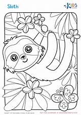 Sloth Coloring Pages Kids Printable Cute Sheets Adult Summer Book Christmas Boys Choose Board Halloween Animal Mobi sketch template