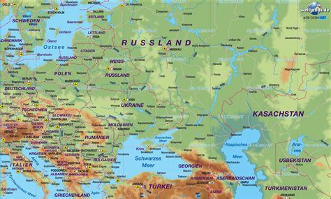 karte von osteuropa uebersichtskarte regionen der welt welt atlasde
