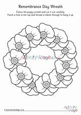 Colouring Remembrance Activityvillage sketch template
