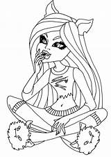 Monster High Coloring Pages Printable Kids Disegni Colorare Da Color Print Bestcoloringpagesforkids Coloriage Sheets Catty Noir Printables Clawdeen Wolf Monsters sketch template