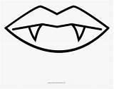 Vampire Mouth Coloring Pages Transparent Kindpng sketch template
