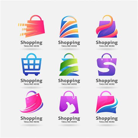premium vector collection  shopping bag logo design