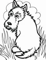 Coloring Dog Pages Scottie Cute Scottish Terrier Printable Drawing Kids Getcolorings Print Puppy Clipartmag Getdrawings Draw sketch template