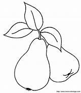 Pera Birne Bordar Fruchte Pear Frutta Manta Fruits Webbrowser Benutzen Genügt Ordnung Ausmalen2000 Poire Obst sketch template