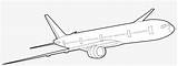 777 Boeing sketch template