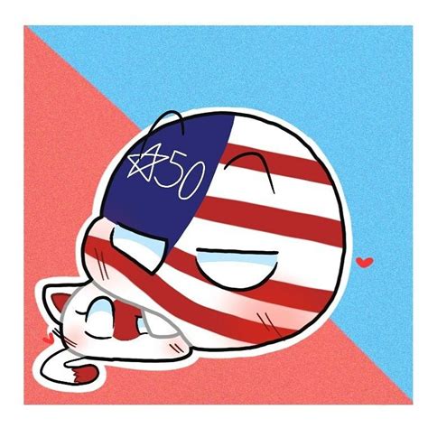 Ameripan Countryballs America X Japan Country Art Japan Country