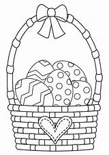 Bunny Osterkorb Osternest Ausmalbild Momjunction Malvorlagen sketch template