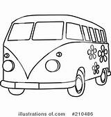 Van Hippie Clipart Coloring Pages Vw Camper Bus Clip Illustration Royalty Printable Cartoon Google Drawing Illustrationsof Volkswagen Rosie Piter Fr sketch template