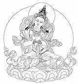 Tara Buddha sketch template