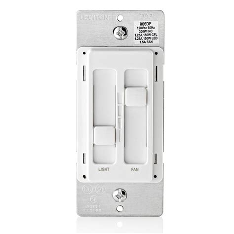 sureslide aw dual quiet fan speed control  dimmer single po leviton