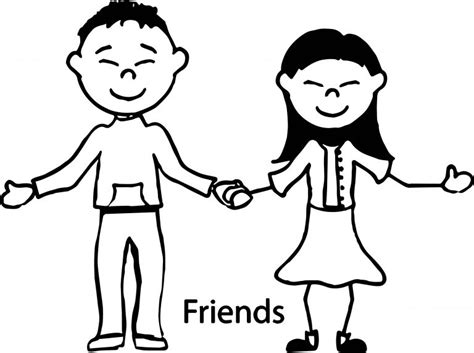happy friendship day images   beautiful friends coloring page