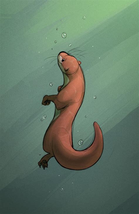 Underwater Otter By Temiree On Deviantart