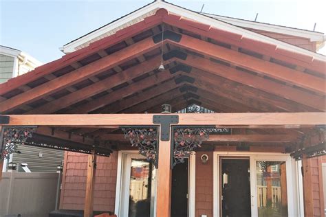 custom timber beam brackets barn style house roof design pergola