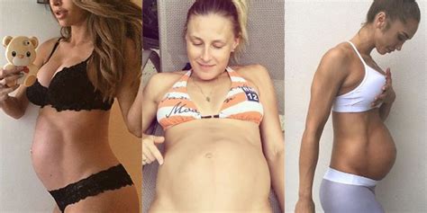 10 pregnant women with six pack abs