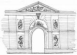 Versalles Palacio sketch template