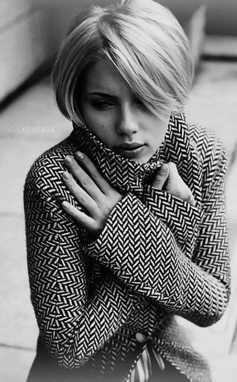 photography in black and white of scarlett johannson with a patterned