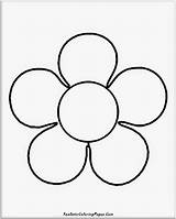 Coloring Pages Simple Flower Easy Basic Flowers Kids Color Printable Nature Popular Print Getcolorings Shape sketch template