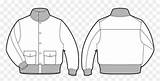 Jacket Bomber Template Drawing Jackets Transparent Vhv sketch template