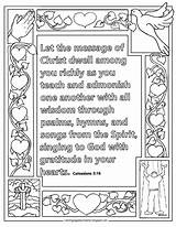 Coloring Colossians Color sketch template