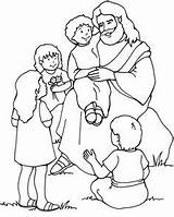 Coloring Jesus Pages Kids Bible Sheets Colouring Sunday School Printable Mewarnai Gambar Anak sketch template