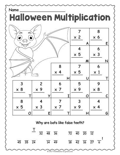 grade  halloween math worksheets thekidsworksheet