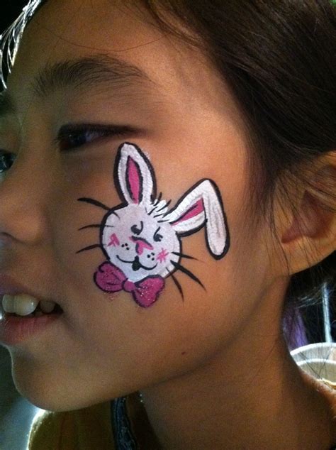 images  rabbit face paint hop  pinterest face