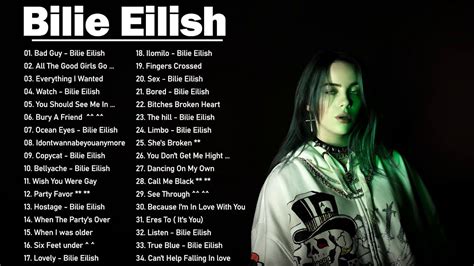 billie eilish greatest hits  billie eilish full playlist  songs  youtube