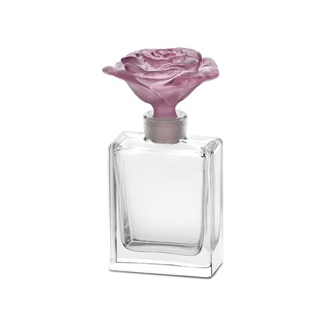flacon de parfum rose passion fleur rose cristal daum