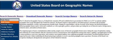 board  geographic names search   foreign place names httpgeonamesusgsgov