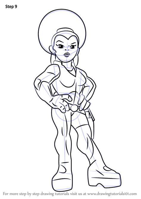 Learn How To Draw Misty Knight From The Super Hero Squad