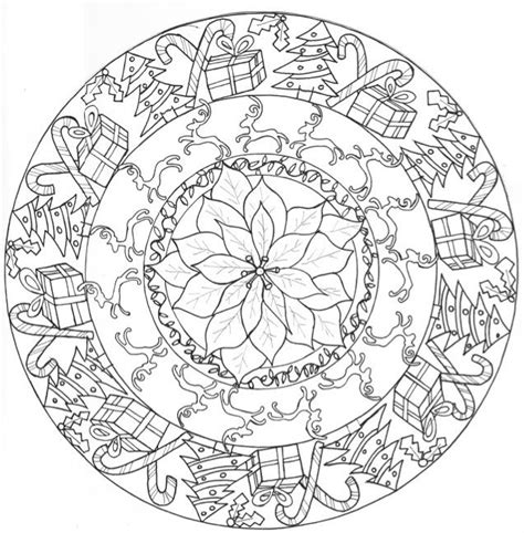 christmas mandalas printable  printable templates