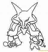 Pokemon Alakazam Pages Coloring Para Mega Colorear Imprimir Color Dibujos Pokémon Online Drawing Drawings Von Sketch sketch template
