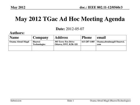 tgac ad hoc meeting agenda powerpoint    id