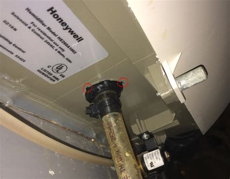 leak honeywell humidifier leaking  overflow tube home improvement stack exchange