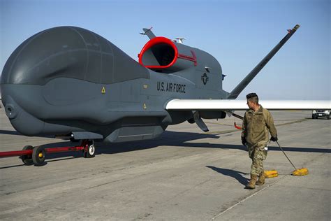 rq  global hawk drone crashes  north dakota air space forces magazine