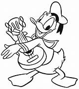 Coloring Donald Duck Pages Popular sketch template