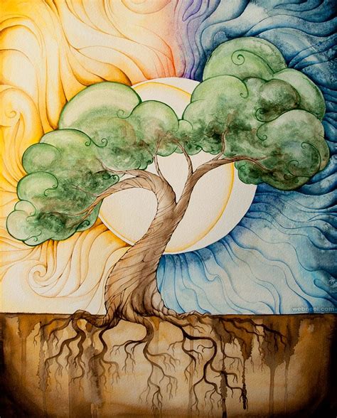 stunning  beautiful tree paintings   inspiration tree