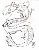 Haku Spirited Away Pages Coloring Dragon Anime Chinese Tattoo Sketch Deviantart Ghibli Miyazaki Detailed Wallpaper öffnen Japanese Template sketch template