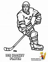 Coloring Hockey Pages Player Color Kids Book Print Boys Popular Coloringhome Sheets sketch template