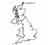 Outline Kingdom United Map Blank England Wales Europe Maps Britain Geography Print Located Kingom Quiz Simple Atlas Parts Name Above sketch template