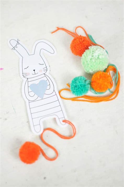 bunny bookmark printable red ted arts blog
