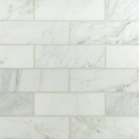 msi    polished marble tile  carrara white reviews wayfair