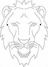 Mask Tiger Coloring Printable Face Kids Masks Template Pages Colouring Print Lion Kid Pdf Open  sketch template