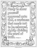 Timothy Coloring Pages Kids Printable Study Show Approved Bible Yourself Mr Coloringpagesbymradron Verse Sheets School Sunday Adron Adult Book Verses sketch template