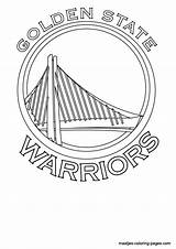 Coloring Warriors Golden State Nba Pages Basketball Logo Thunder Kids Print Colouring Okc Warrior Raptors Sheets Color Printable Oklahoma Clipart sketch template